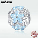 925 Sterling Silver Daisy Charm Bead DIY Bracelet Jewelry Making