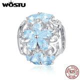 925 Sterling Silver Daisy Charm Bead DIY Bracelet Jewelry Making