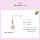 Infinity Love Heart Dangle Charm 925 Sterling Silver Beads Bracelet Pendant