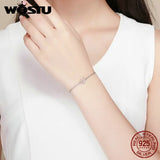 925 Silver Cat Kitty Bracelet Adjustable Chain CQB102