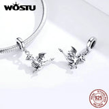 925 Silver Drogon Dangle Charm, Bracelet Pendant FIC1322