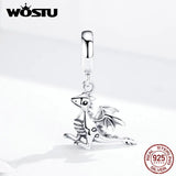 925 Silver Drogon Dangle Charm, Bracelet Pendant FIC1322