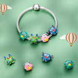925 Silver Monster Beads Charms Fit Bracelets DIY Jewelry