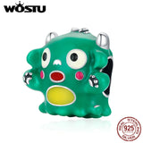 925 Silver Monster Beads Charms Fit Bracelets DIY Jewelry