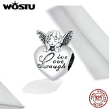 925 Silver Thanksgiving Angel Charm for Bracelet DXC1633