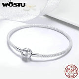 925 Silver Forever Love Charm Bracelet Women DIY Jewelry