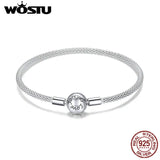 925 Silver Forever Love Charm Bracelet Women DIY Jewelry