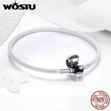 925 Silver Forever Love Charm Bracelet Women DIY Jewelry