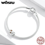 Mom Zircon Heart Charms 925 Sterling Silver Bracelet Necklace Jewelry