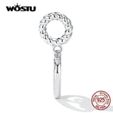 925 Silver Heart Letter Charms Pendent for Jewelry Making