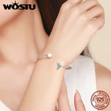 925 Sterling Silver Mermaid's Tear Pearls Friendship Bracelet