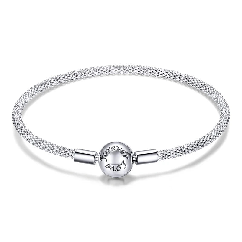 925 Sterling Silver Love Bracelet For Women - DIY Beads Charm Jewelry