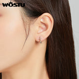 Sterling Silver Hoops Earrings for Women 925 Silver Circle Earrings