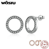 925 Sterling Silver Lucky Forever Stud Earrings