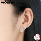 925 Sterling Silver Lucky Forever Stud Earrings