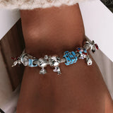925 Silver Heart Infinity Charm Bracelet Pendant Beads