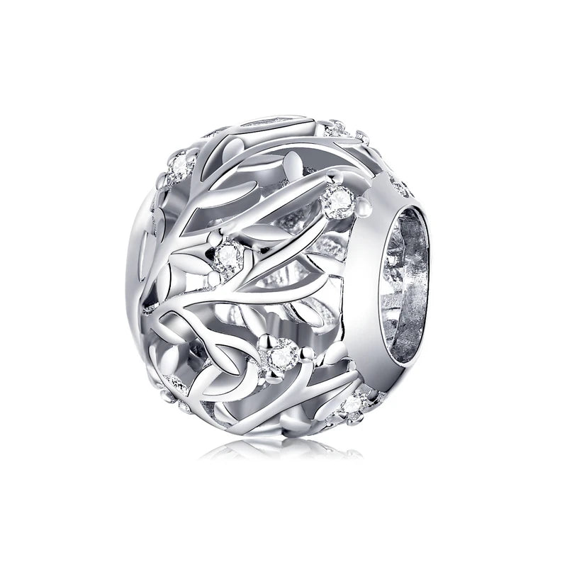 925 Silver Heart Infinity Charm Bracelet Pendant Beads