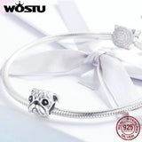 925 Sterling Silver Pug Dog Charm for Bracelet Making
