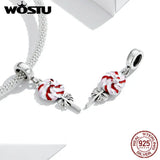 925 Sterling Silver Daisy Wings Heart Pendant Charm Dangle Beads