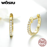 925 Silver Small Circle Hoop Earrings Women Birthday Gift CQE498