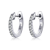 925 Silver Small Circle Hoop Earrings Women Birthday Jewelry Gift