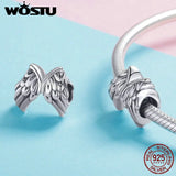 925 Silver Guardian Wings Beads for Bracelet Necklace