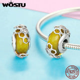 925 Silver Glass Beads Charms for Pan Bracelets