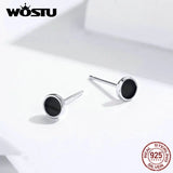 925 Sterling Silver Circle Stud Earrings Small Earrings For Women