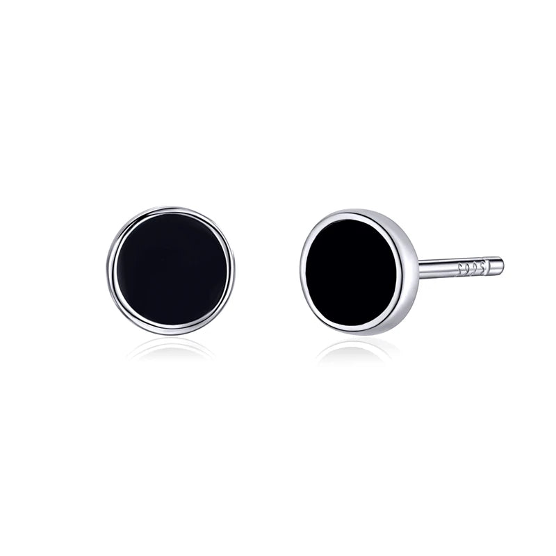 925 Sterling Silver Circle Stud Earrings Small Earrings For Women