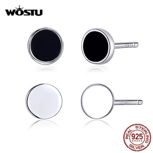 925 Sterling Silver Circle Stud Earrings Small Earrings For Women