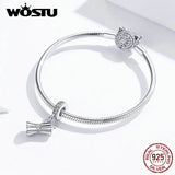 925 Silver Coffee Equipments Shape Beads Charms for Bracelet & Bangle