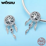 925 Sterling Silver Dream Catcher & Tree Of Life Charm Bracelet Jewelry