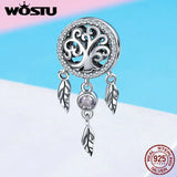 925 Sterling Silver Dream Catcher & Tree Of Life Charm Bracelet Jewelry