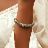 Infinite Love Zircon 925 Sterling Silver Round Charm Bracelet Jewelry
