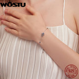 925 Silver Fatima Hands Royal Chain Bracelet CQB076