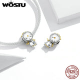 Magic Clock Charms 925 Silver Pendant Beads for Bracelet