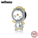 Magic Clock Charms 925 Silver Pendant Beads for Bracelet