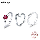 925 Sterling Silver Heart Bee Wedding Ring