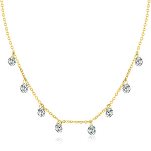 925 Silver CZ Chokers Necklace Hot Jewelry Valentines Wedding Gift