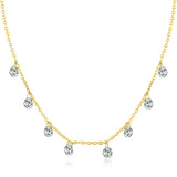 925 Silver CZ Chokers Necklace Hot Jewelry Valentines Wedding Gift