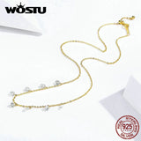 925 Silver CZ Chokers Necklace Hot Jewelry Valentines Wedding Gift