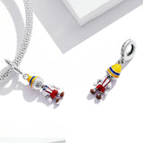 925 Sterling Silver Little Boy Charm Bead Pendant for Bracelet Necklaces