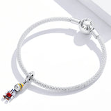 925 Sterling Silver Little Boy Charm Bead Pendant for Bracelet Necklaces