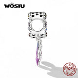 925 Silver Tree Of Life Dream Catcher Charm Beaded Feather Pendant