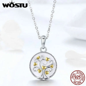 925 Silver Tree Of Life Pendant Necklace - Female Jewelry