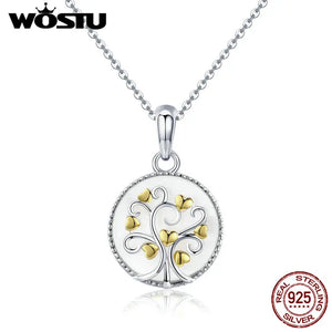 925 Silver Tree Of Life Pendant Necklace - Female Jewelry