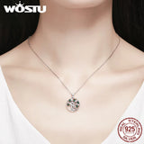 925 Sterling Silver Tree Pendant Necklace for Women