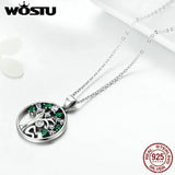 925 Sterling Silver Tree Pendant Necklace for Women