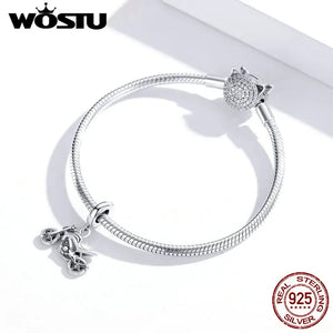 Sterling Silver Arrival Sport Autocycle Beads Charm Pendant