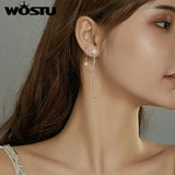 925 Silver Dreamy Stars Stud Earring for Women Silver ear Jewelry DAE433